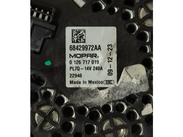 Генератор 68429972AA, RW243465   Jeep Wrangler      