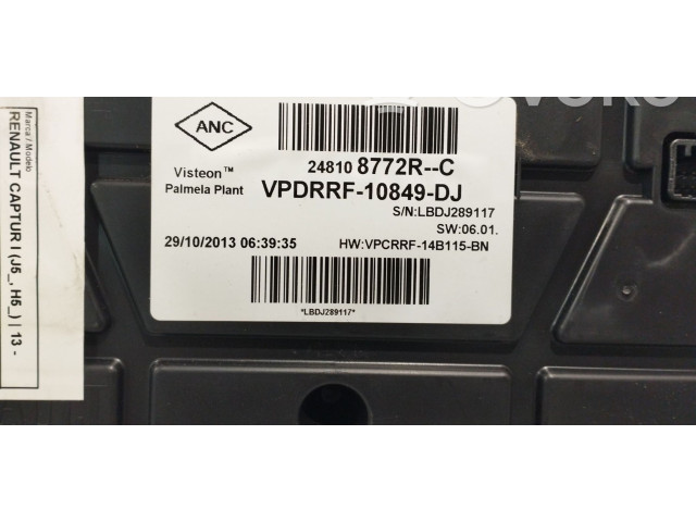 Панель приборов 248108772R Renault Captur
