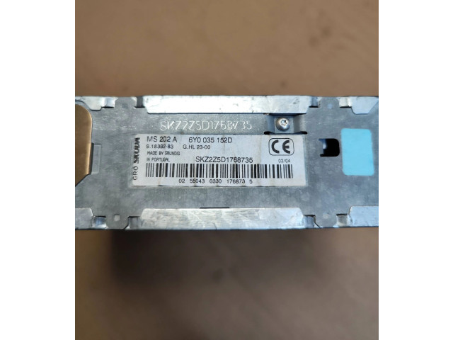 Радио/ проигрыватель CD/DVD / навигация 6Y0035152D, MS202A Skoda Fabia Mk1 (6Y)