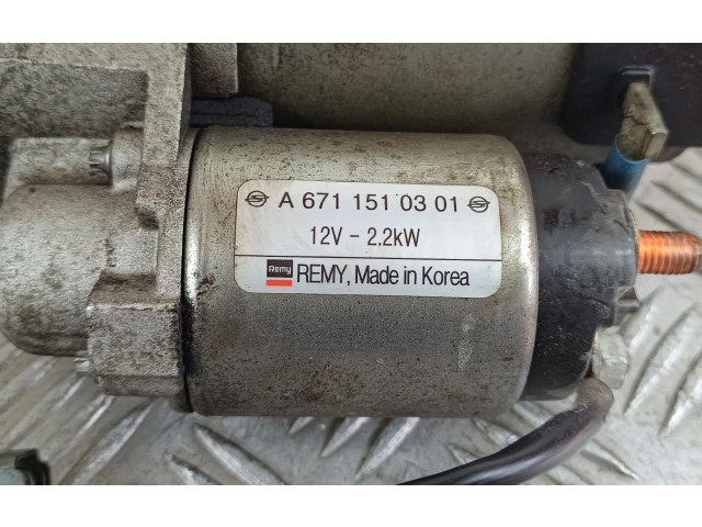 Стартер A6711510301 SsangYong Rexton