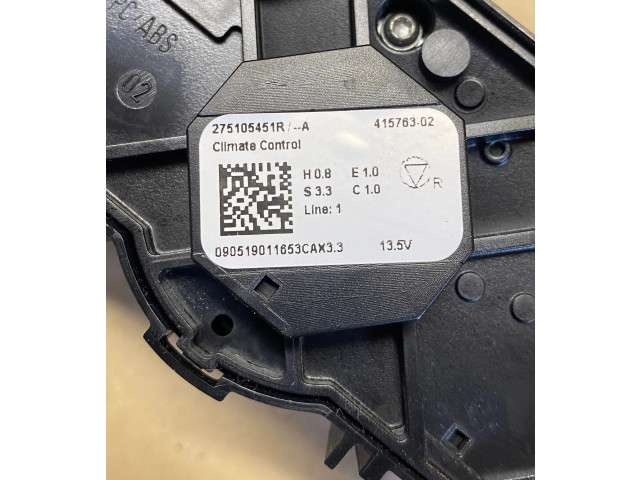 Блок управления климат-контролем 275105451R, 41576302 Dacia Duster II