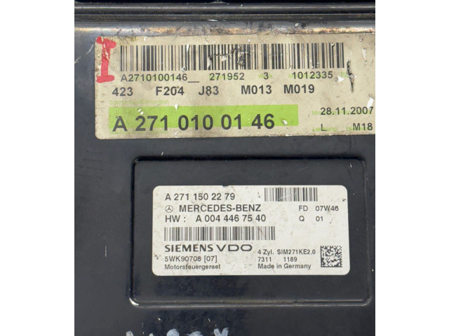 Řídící jednotka A2710100146, A2711502279 Mercedes-Benz C W204 2007