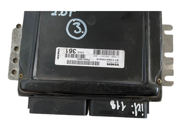 Блок управления двигателя P30614361, S110921002K Volvo S40, V40