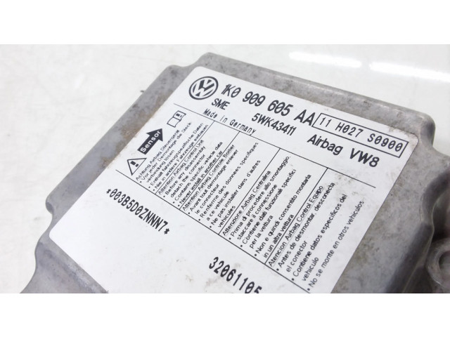 Блок подушек безопасности 1K0909605AA Skoda Octavia Mk2 (1Z)