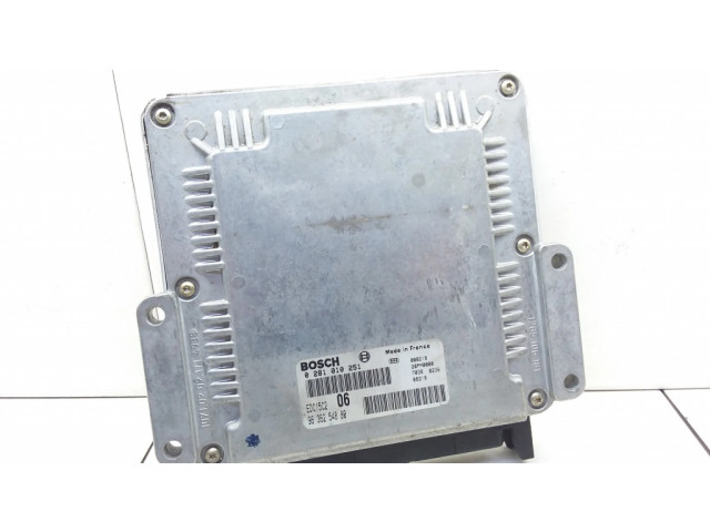 Блок управления двигателя 9636254880, 0281010251 Citroen Xantia