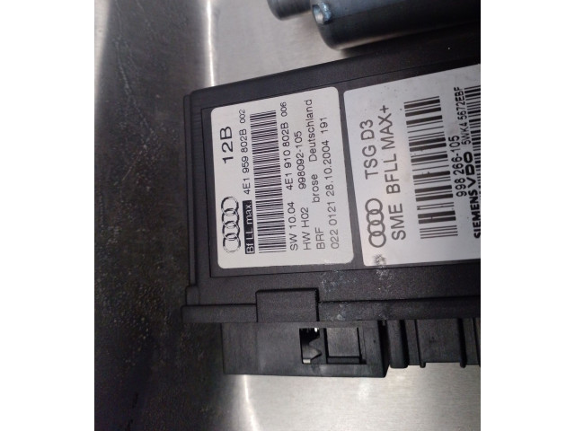 Pojistková skříňka 4E0837850, 70PINES Audi A8 S8 D3 4E 2004