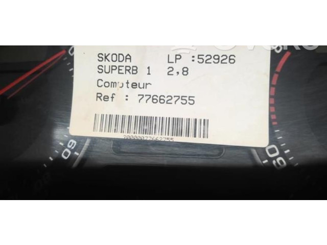 Панель приборов 3U0920842BKD0 Skoda Superb B5 (3U)