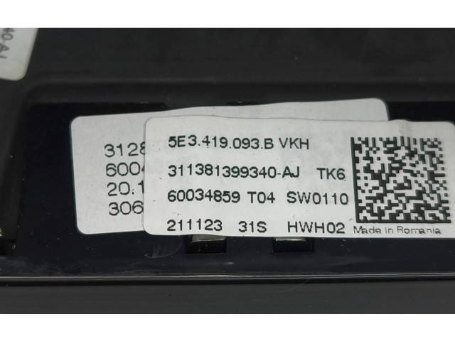 Руль Skoda Octavia Mk4 2019 - года 5E3419093B, 60034859