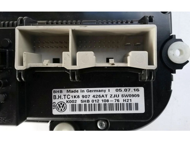 Рулевая рейка Блок управления кондиционера воздуха / климата/ печки (в салоне) 1K8907426AT, 1K8907426AT Volkswagen Caddy 2015 - 2020 года