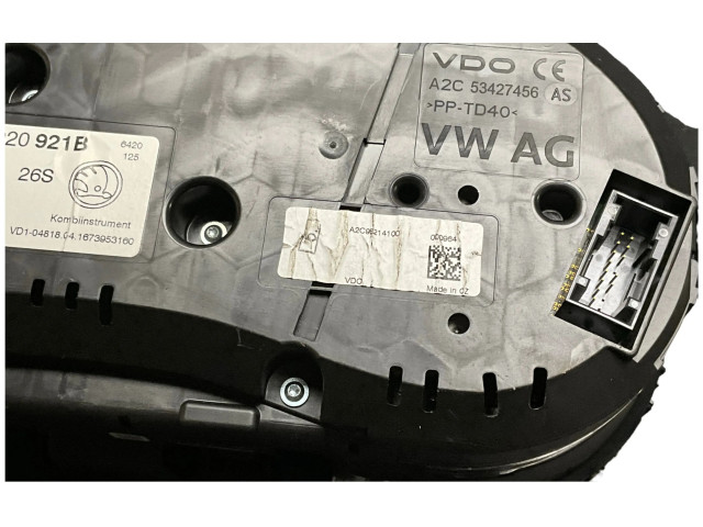 Панель приборов 5E0920921B, A2C53427456   Skoda Octavia Mk3 (5E)       