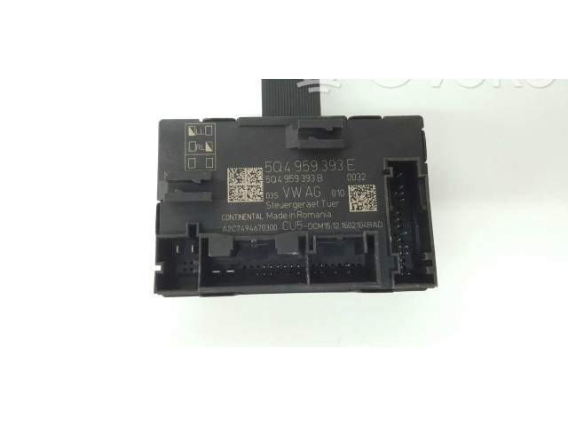 Блок комфорта 5Q4959393E, 5Q4959393B Skoda Octavia Mk3 (5E)