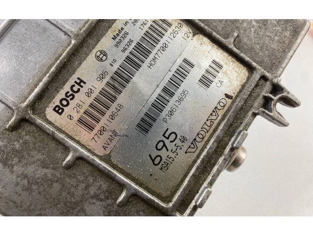 Блок управления двигателя 7700110648, 0281001906 Volvo S40, V40
