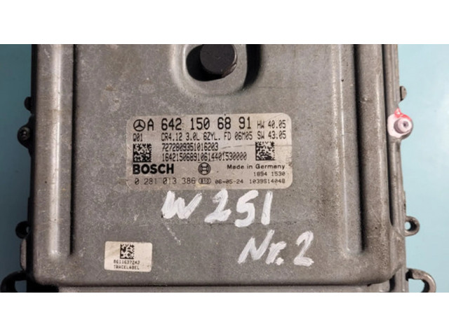 Řídící jednotka A6421506891, 0281013386 Mercedes-Benz R W251 2007
