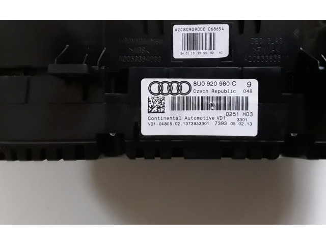 Панель приборов 8U0920980C Audi Q3 8U