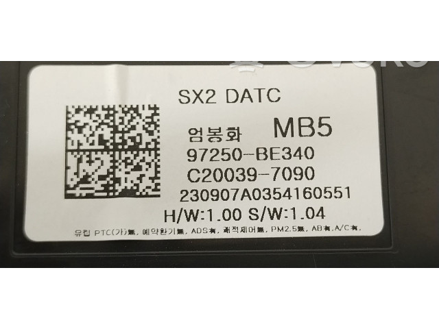 Блок управления климат-контролем 97250BE340 Hyundai Kona I