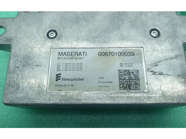 Звукоусилитель 00670100039, 1129161420000B Maserati Levante