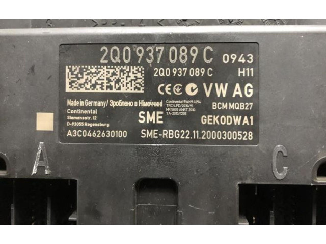 Блок предохранителей 2Q0937089C, 2Q0937089C Skoda Scala