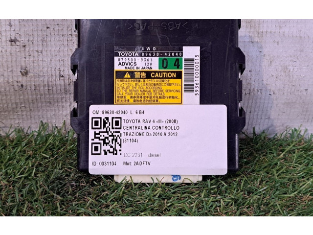 Блок управления коробкой передач 8963042040, 2ADFTV   Toyota RAV 4 (XA30)