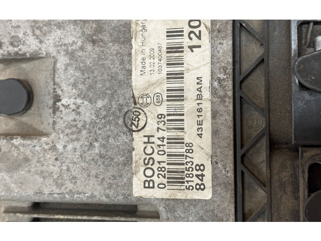 Комплект блоков управления 51853788, 0281014739   Fiat Idea