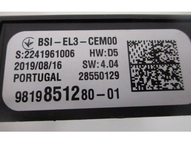 Комплект блоков управления 0281035365, 9832694380 Citroen C3 Aircross