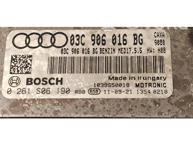 Блок управления двигателя 03C906016BG, 0261S06190 Audi A1