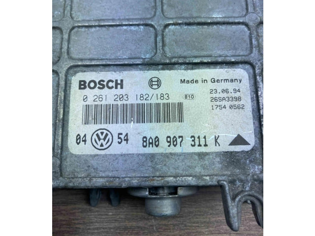 Блок управления двигателем Блок управления 8A0907311K, 0261203182 Volkswagen Golf III