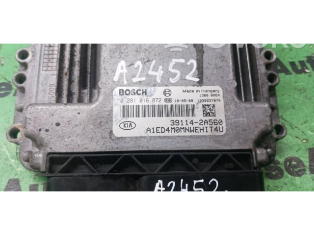 Блок управления двигателем Блок управления 0281016872, 391142A560 KIA Ceed