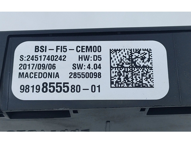 Модуль управления BSM 981985558001, 9819855580 Opel Grandland X