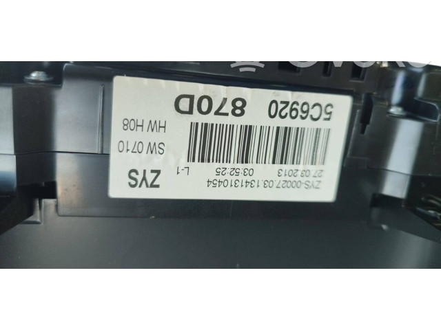 Спидометр (приборный щиток) 5C6920870D, 7VS00027 Volkswagen Jetta VI