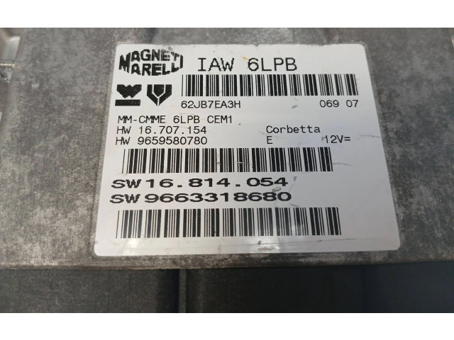 Řídící jednotka 9663318680, 9659580780 Peugeot 307 CC 2003