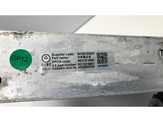 Интеркулер 9837473980, 8012015001 Citroen C5 X 1.2