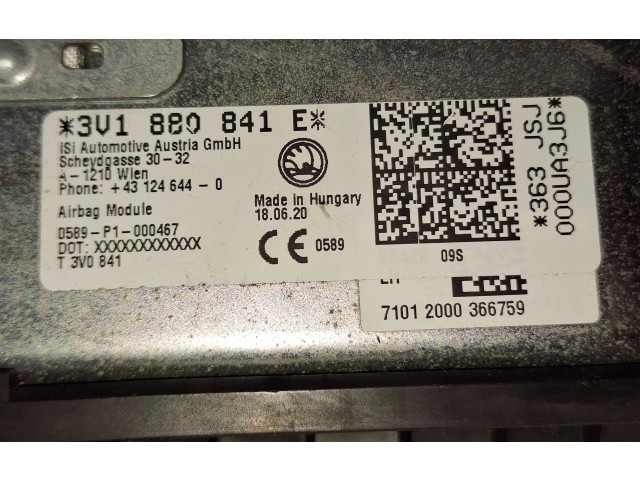 Подушка безопасности для колен 3U1880841E, 43124644   Skoda Superb B8 (3V)