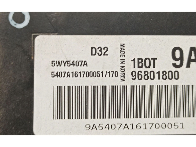 Блок управления двигателя 96801800, 5WY5407A   Chevrolet Matiz