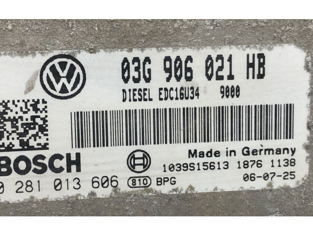 Блок управления двигателем Блок управления Volkswagen Jetta V
