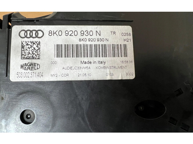Спидометр (приборный щиток) 8K0920930N   Audi A4 S4 B8 8K