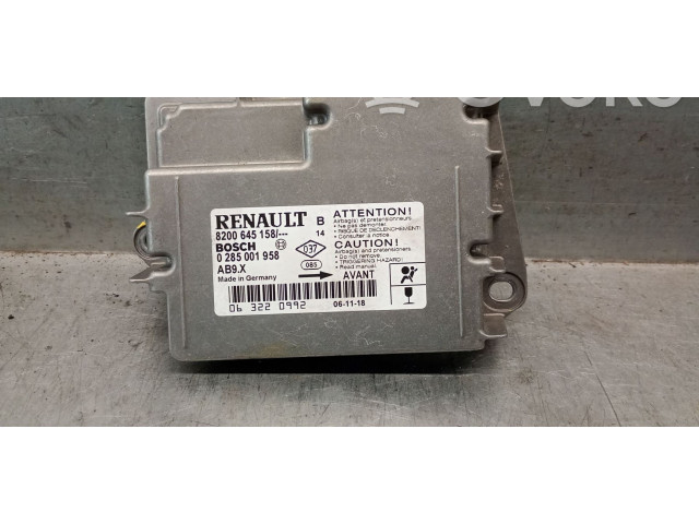 Блок подушек безопасности 8200645158, 0285001958BOSCH Renault Clio III