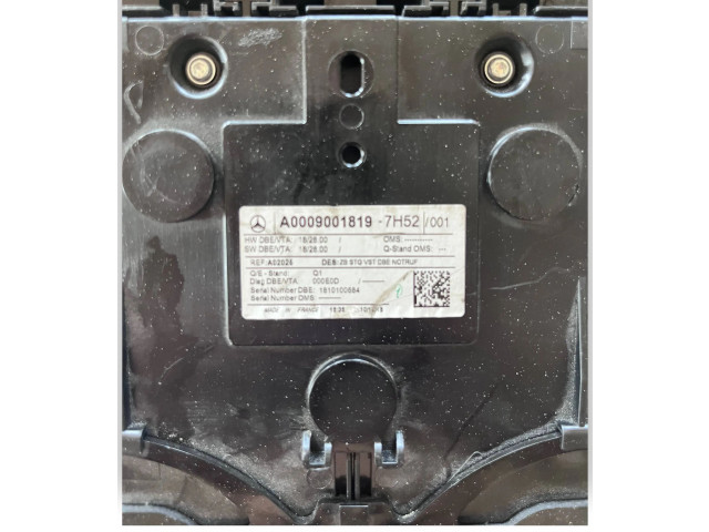 Блок комфорта NR121, A0009001819   Mercedes-Benz GLB x247   
