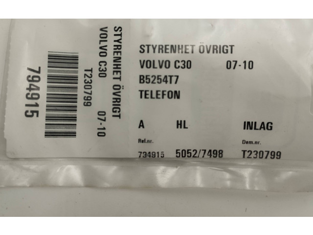 Другие блоки управления / модули 30782460, 442407360575   Volvo C30   