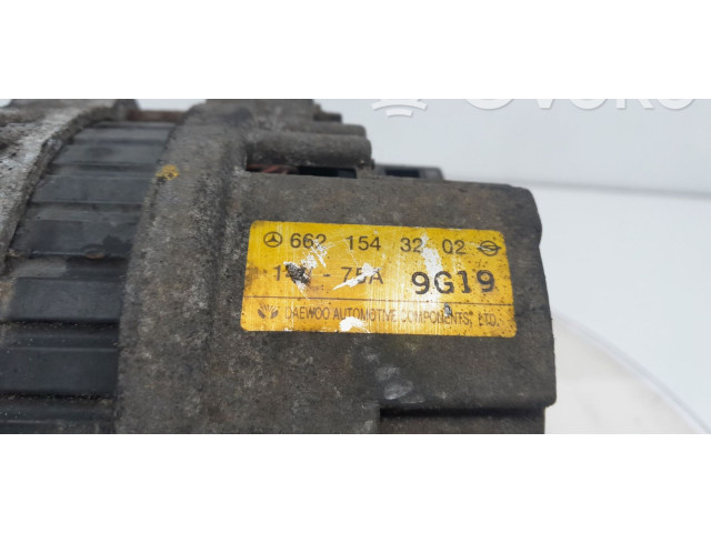 Генератор 6621543202, 176107 SsangYong Musso