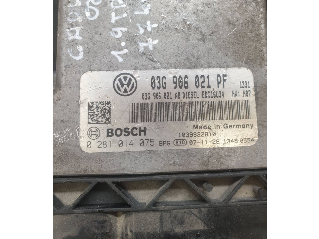 Řídící jednotka 03G906021PF, 03G906021AB Volkswagen Caddy 2008