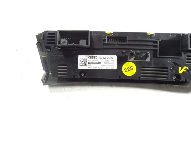Блок управления климат-контролем 4G0820043G5PR, 4G0820043G   Audi A7 S7 4G