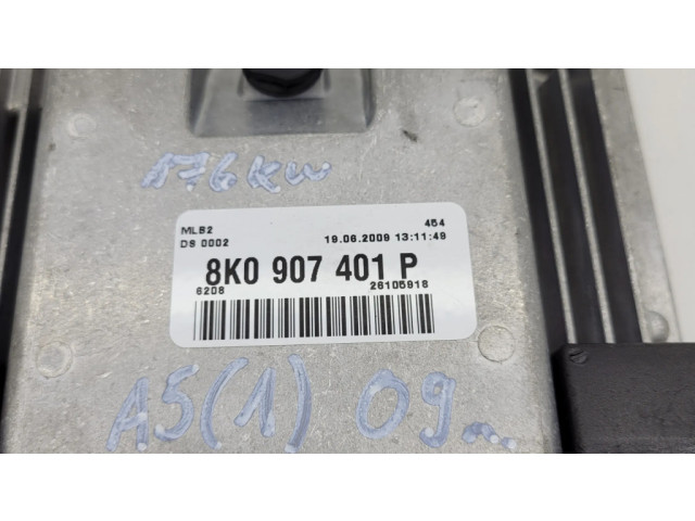 Блок управления двигателя 8K0907401P, 0281015888 Audi A5 8T 8F