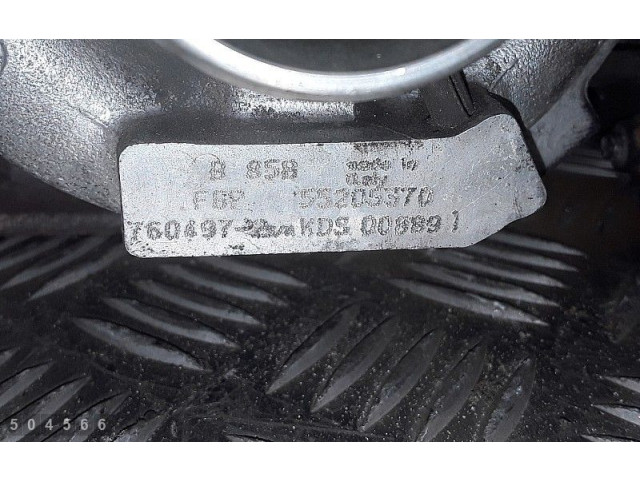  Турбина Fiat Bravo  55205370, 760497   для двигателя 937A5000      