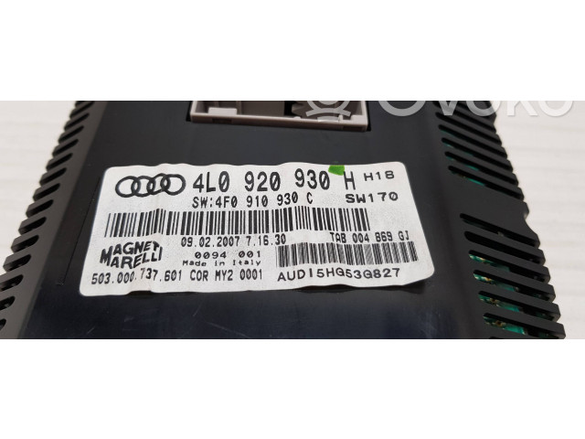Přístrojová deska  Audi Q7 4L 2007 4L0920930H, 4F0910930C  