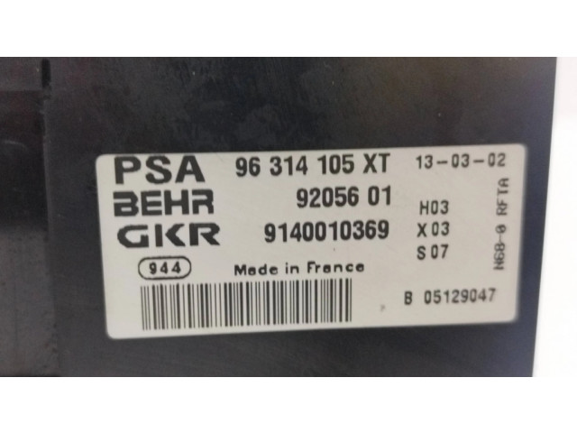 Блок управления климат-контролем 96314105XT, 9140010369 Citroen Xsara Picasso