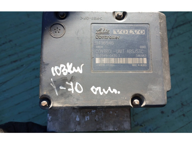 Блок АБС 9496946, 0WR0F17C06 Volvo V70 2000 - 2004 года
