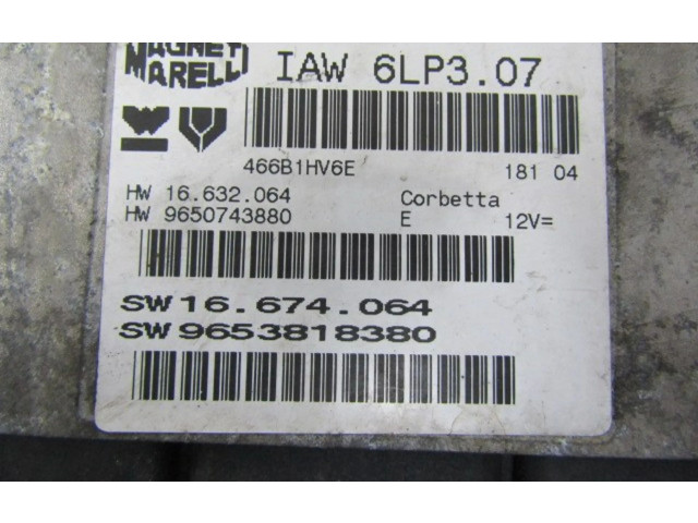 Блок управления двигателя 6580S4, 1499704080 Citroen C8