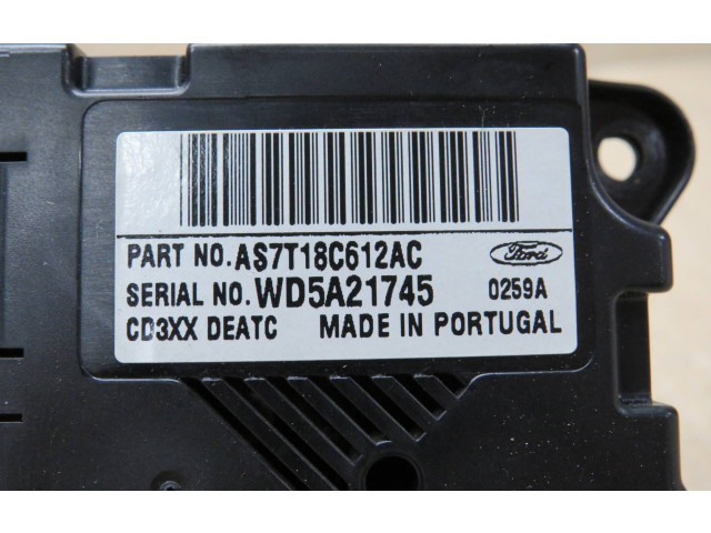Блок управления климат-контролем AS7T18C612AC, 0259A Ford S-MAX