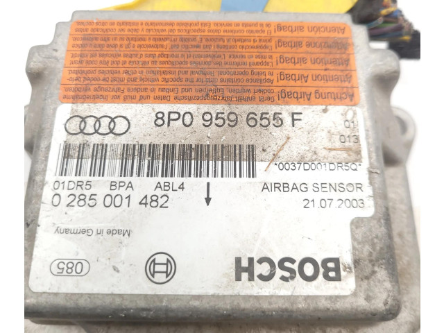 Блок подушек безопасности 8P0959655F, 0285001482 Audi A3 S3 8P