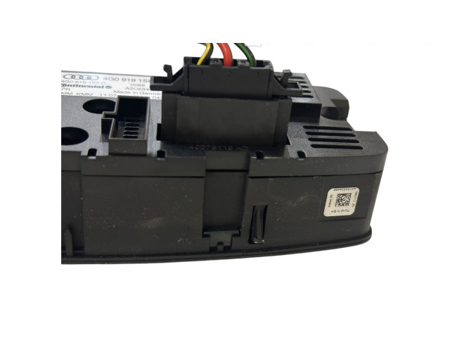 Блок управления климат-контролем 4G0919158D, A2C53400313   Audi A6 S6 C7 4G